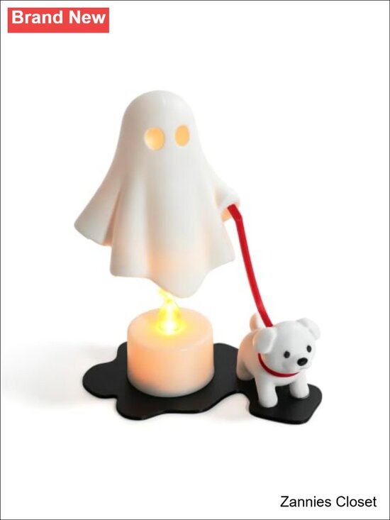 Other - 👻 Ghost Walking Dog Figurine Halloween Desktop Decor Collectible Ornament Fall